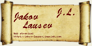 Jakov Laušev vizit kartica